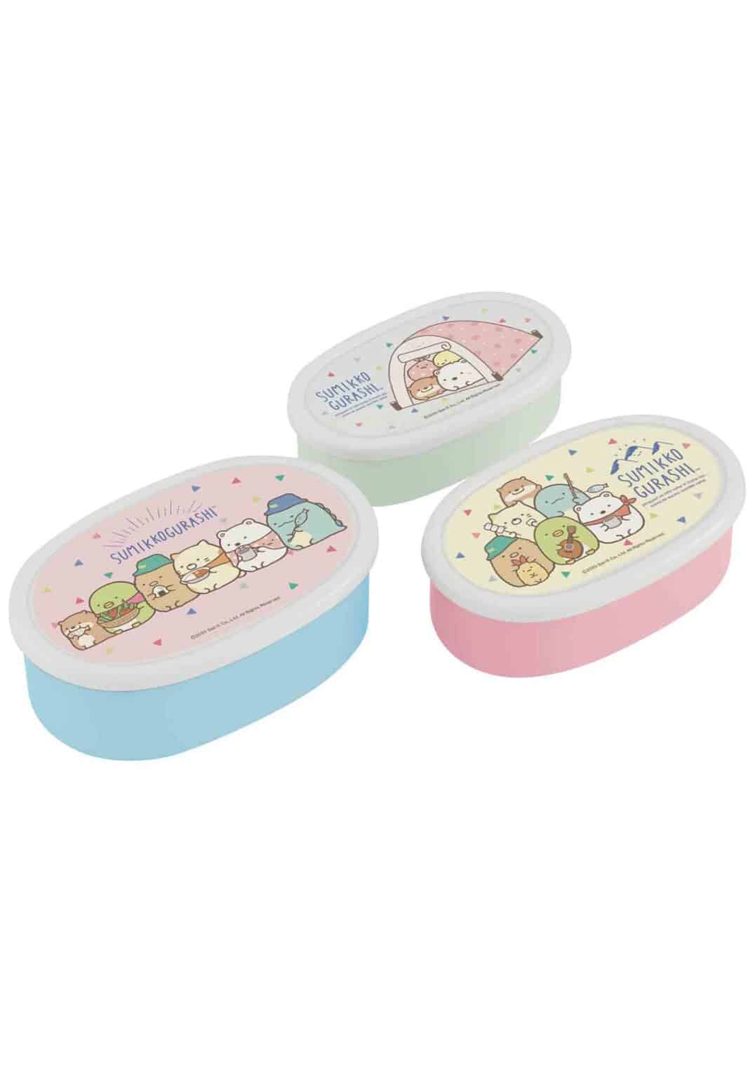 Clever Idiots Sumikko Gurashi Food Containers 3-Box Set Kawaii Gifts 4973307524622