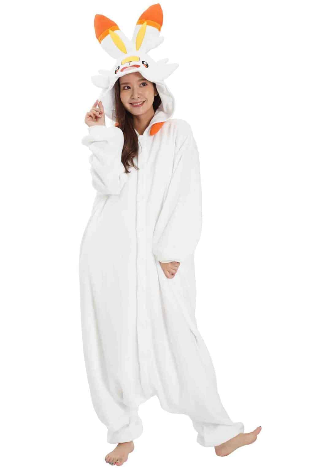 Clever Idiots Pokemon Scorbunny Kigurumi Adult-Size Costume Onesie Kawaii Gifts 4580052742784