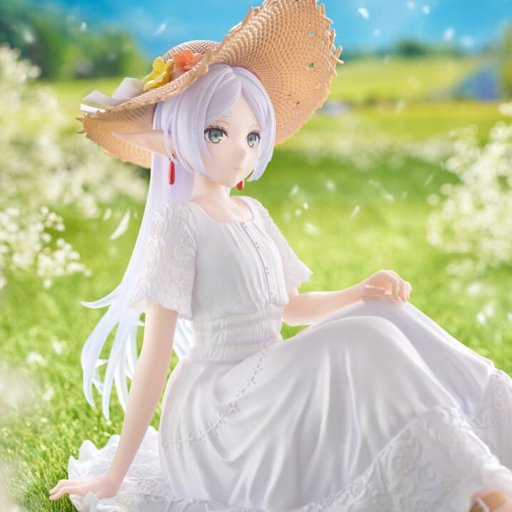Clever Idiots Frieren: Beyond Journey's End Desktop Cute Figure Frieren Summer Dress Ver. Kawaii Gifts 840342405145