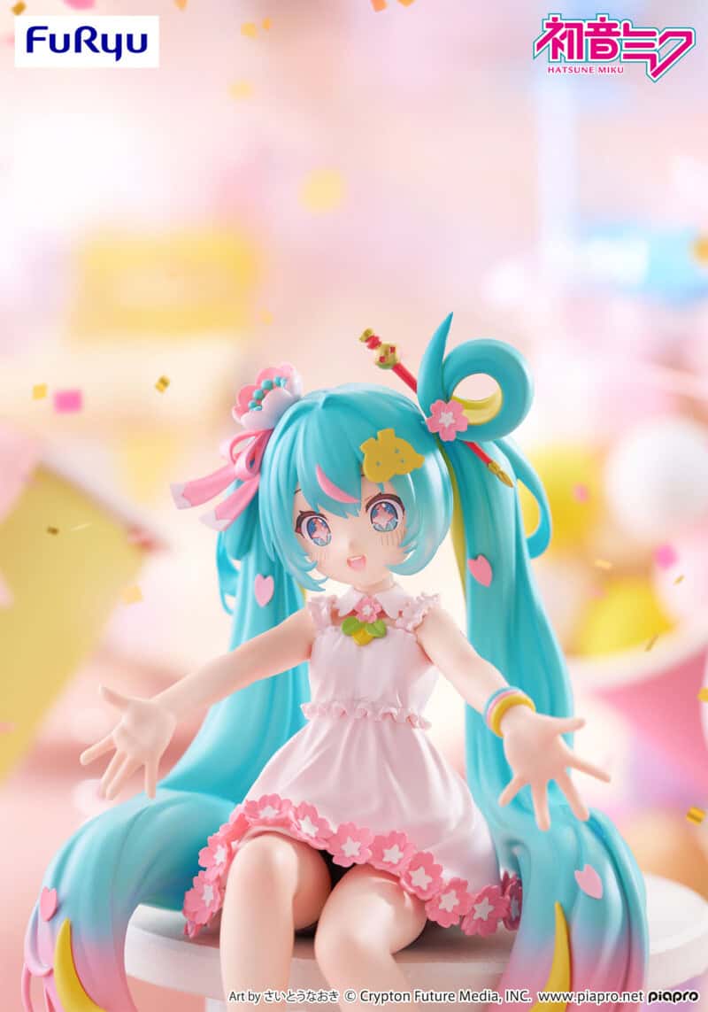 Clever Idiots Hatsune Miku 10th Anniversary Noodle Stopper Figure Kawaii Gifts 4571623510765