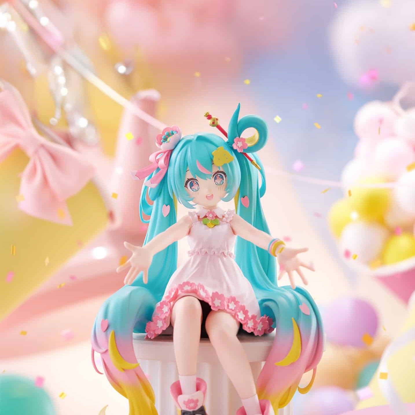 Clever Idiots Hatsune Miku 10th Anniversary Noodle Stopper Figure Kawaii Gifts 4571623510765