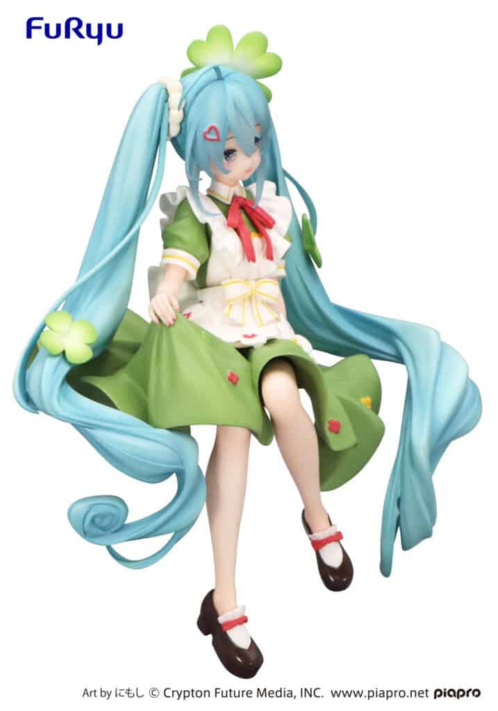 Clever Idiots Hatsune Miku Clover Flower Fairy Noodle Stopper Figure Kawaii Gifts 4582782367121