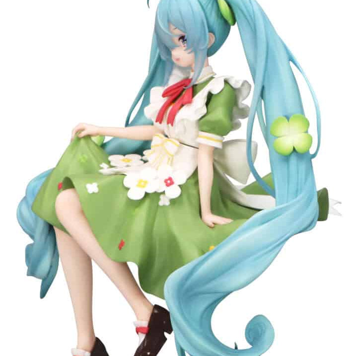Clever Idiots Hatsune Miku Clover Flower Fairy Noodle Stopper Figure Kawaii Gifts 4582782367121