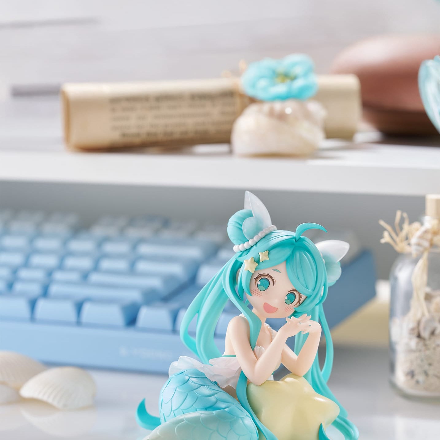 Clever Idiots Hatsune Miku Desktop Fairy Hatsune Miku Mermaid Princess ver. Kawaii Gifts 4580736407459