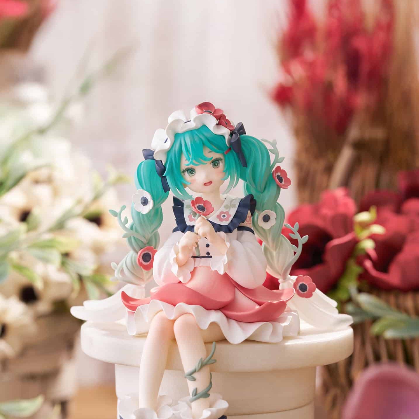 Clever Idiots Hatsune Miku Flower Fairy Anemone Noodle Stopper Figure Kawaii Gifts 4571623501169