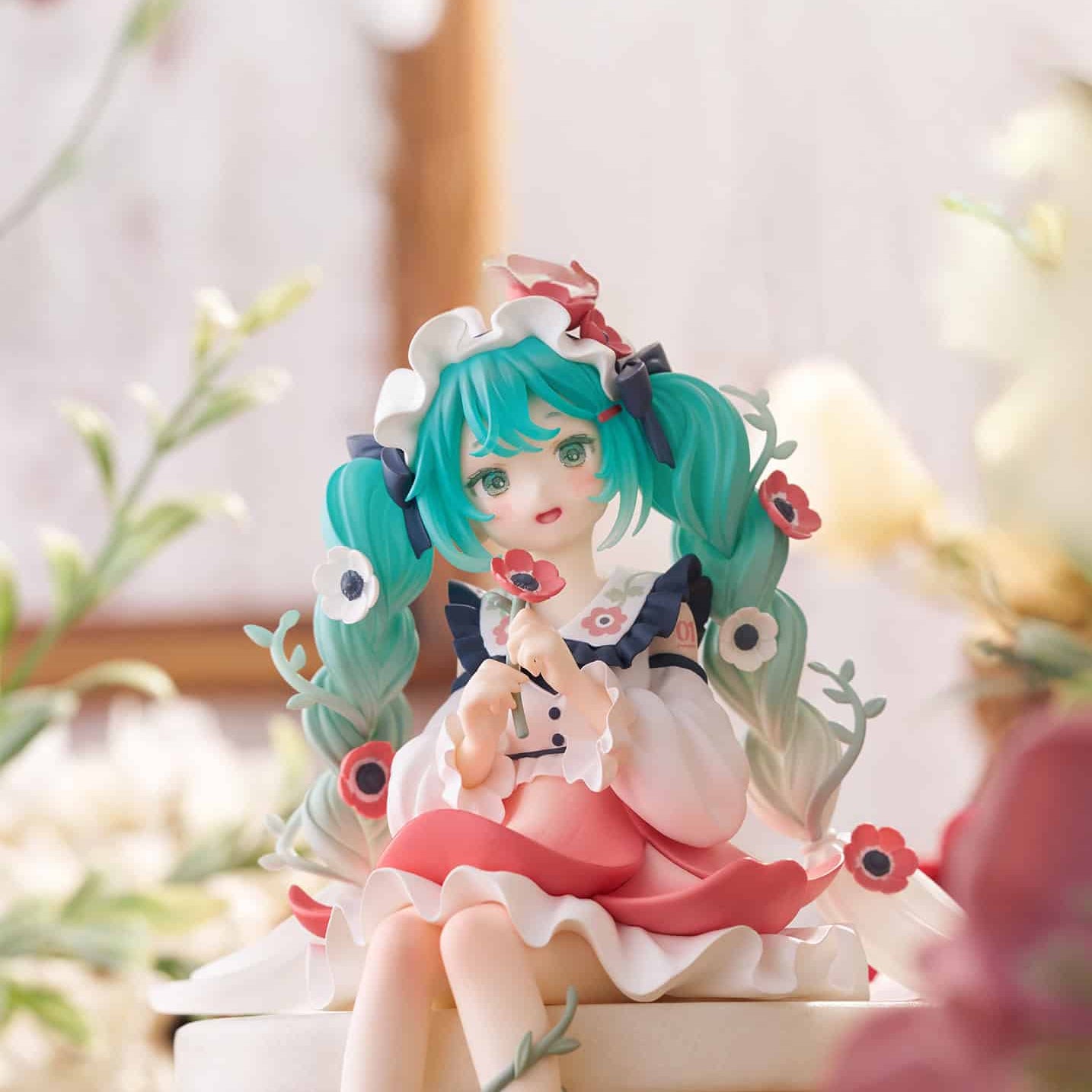 Clever Idiots Hatsune Miku Flower Fairy Anemone Noodle Stopper Figure Kawaii Gifts 4571623501169