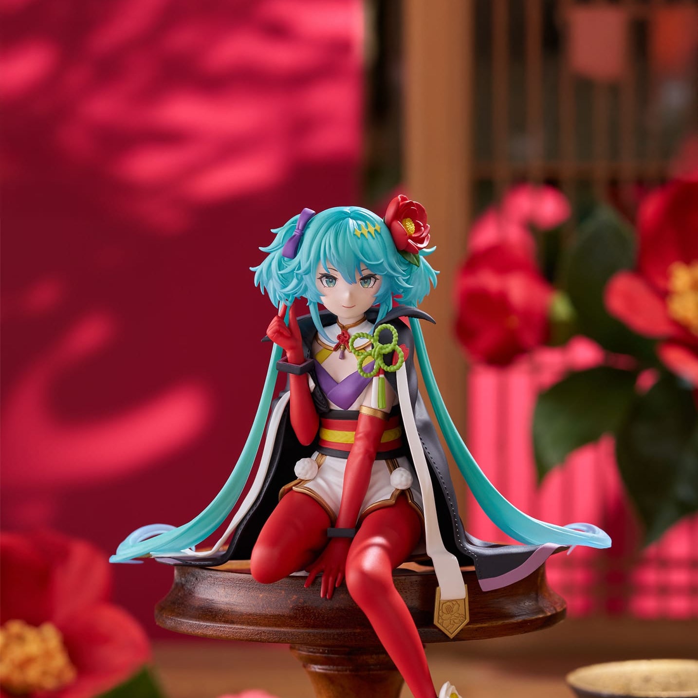 Clever Idiots Hatsune Miku Flower Fairy Camellia Noodle Stopper Figure Kawaii Gifts 4571623508441