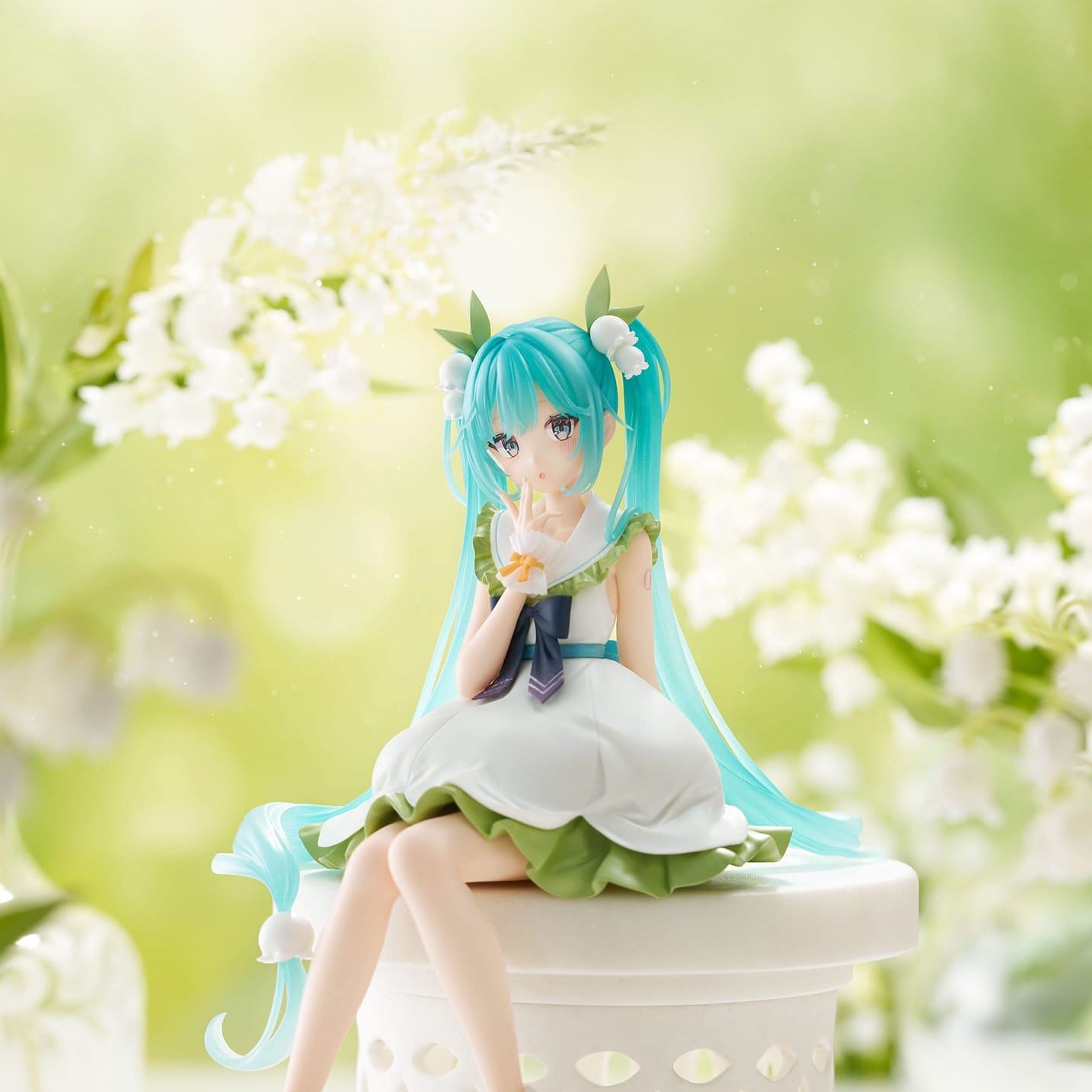 Clever Idiots Hatsune Miku Flower Fairy Lily of the Valley Noodle Stopper Figure Kawaii Gifts 4571623511595