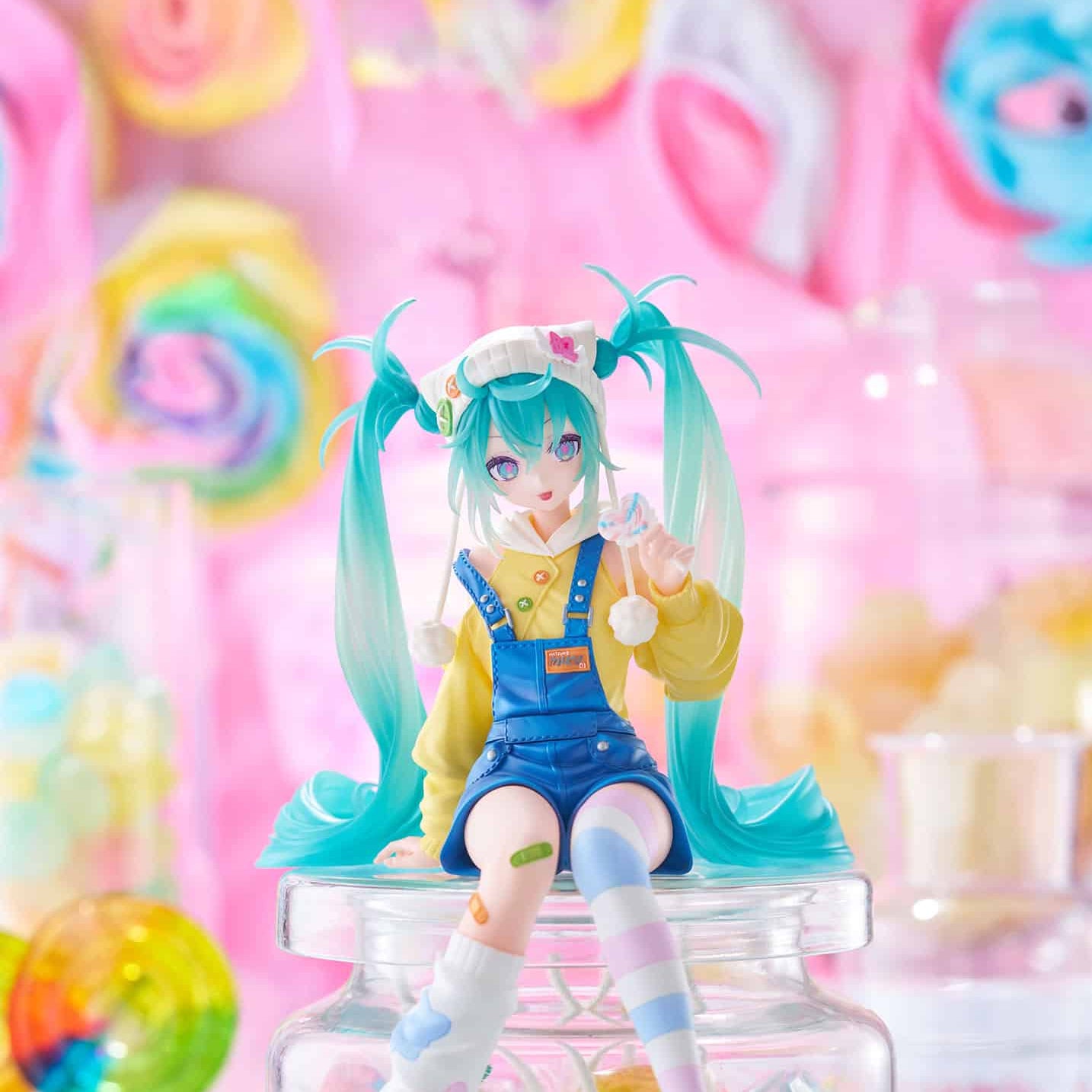 Clever Idiots Hatsune Miku Lollipop Noodle Stopper Figure Kawaii Gifts 4582782369965