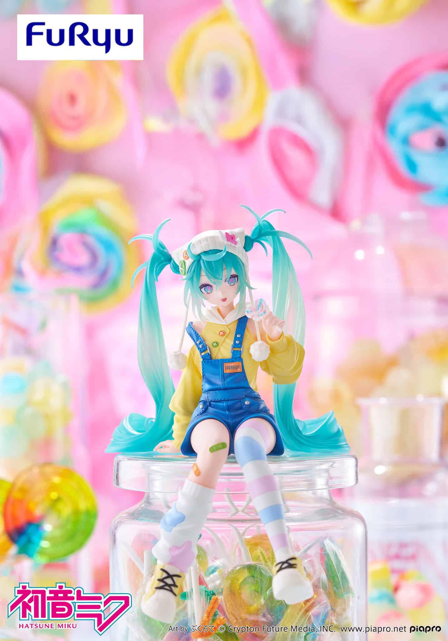 Clever Idiots Hatsune Miku Lollipop Noodle Stopper Figure Kawaii Gifts 4582782369965