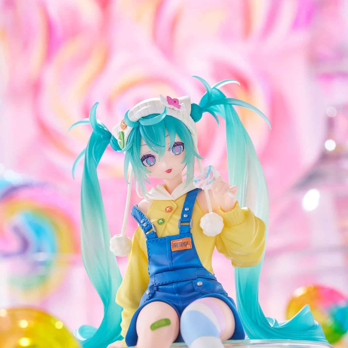 Clever Idiots Hatsune Miku Lollipop Noodle Stopper Figure Kawaii Gifts 4582782369965