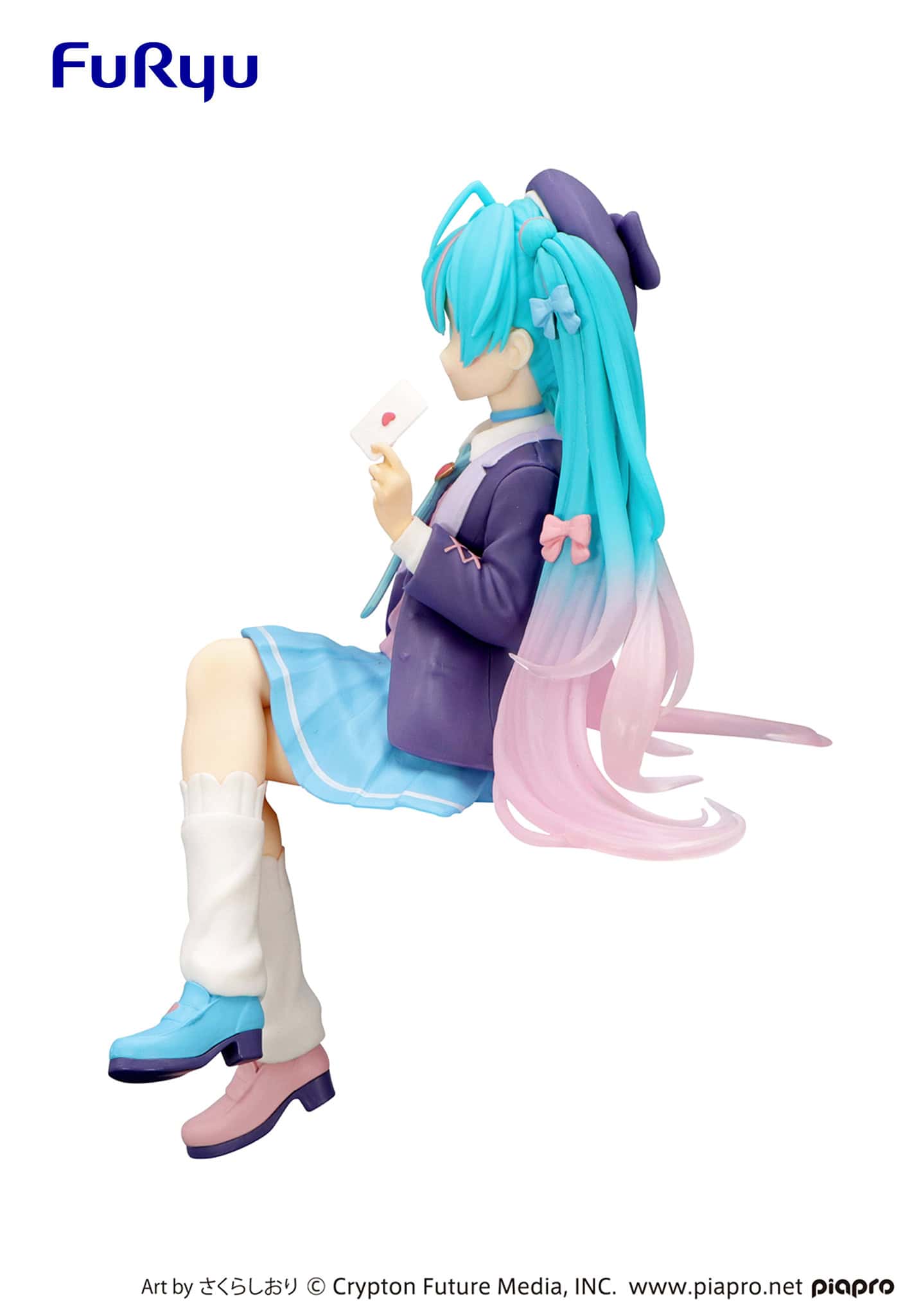 Clever Idiots Hatsune Miku Love Blazer Navy Color Noodle Stopper Figure Kawaii Gifts 4582782369613