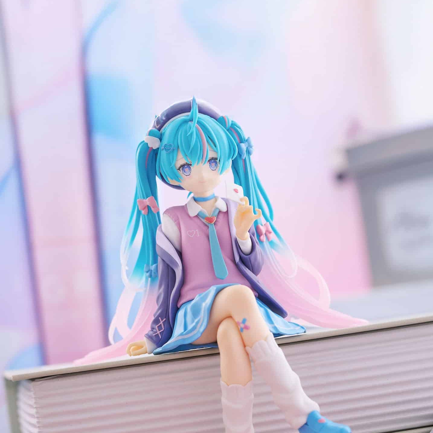 Clever Idiots Hatsune Miku Love Blazer Navy Color Noodle Stopper Figure Kawaii Gifts 4582782369613