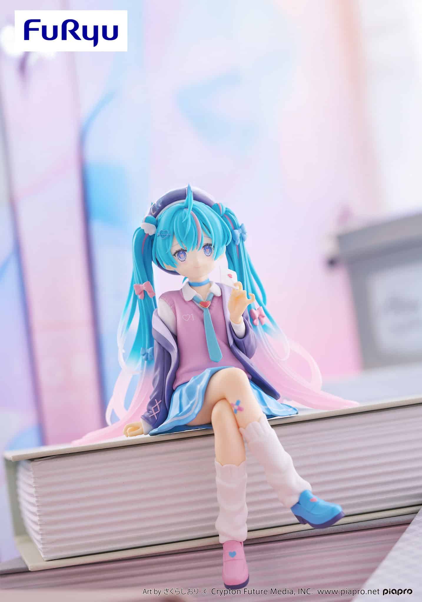 Clever Idiots Hatsune Miku Love Blazer Navy Color Noodle Stopper Figure Kawaii Gifts 4582782369613