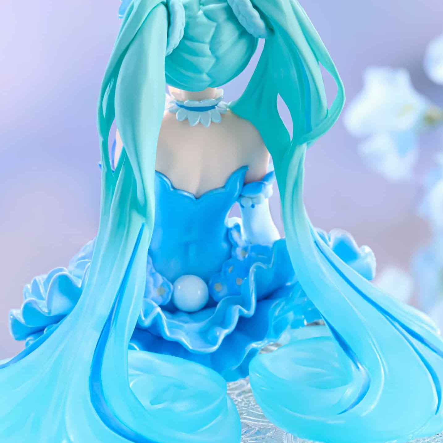 Clever Idiots Hatsune Miku Nemophila Pail Blue Color Flower Fairy Noodle Stopper Figure Kawaii Gifts 4582782366797