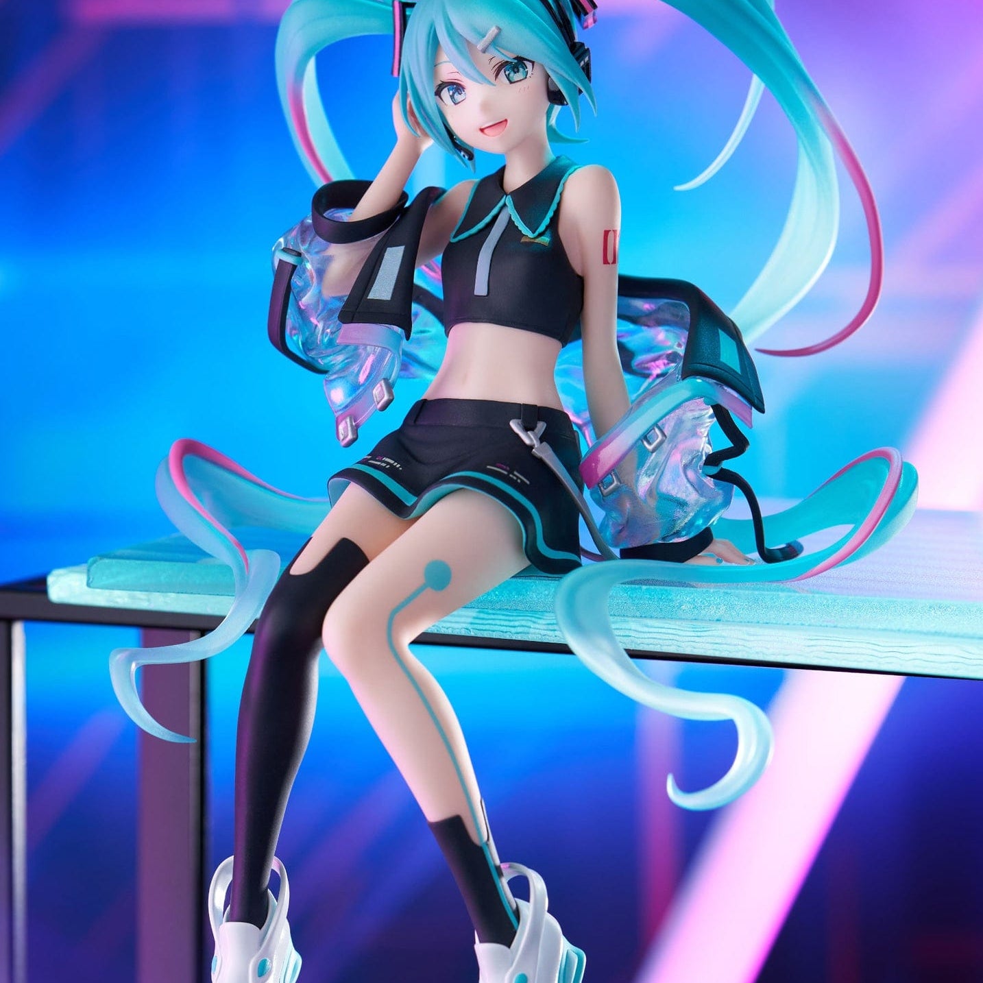 Clever Idiots Hatsune Miku Neon Cyber Noodle Stopper Figure Kawaii Gifts 4582782365530