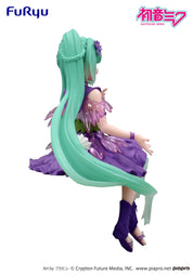 Clever Idiots Hatsune Miku Noodle Stopper Figure Flower Fairy Cosmos Purple Color Ver. Kawaii Gifts 4571623503460