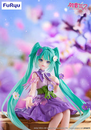 Clever Idiots Hatsune Miku Noodle Stopper Figure Flower Fairy Cosmos Purple Color Ver. Kawaii Gifts 4571623503460
