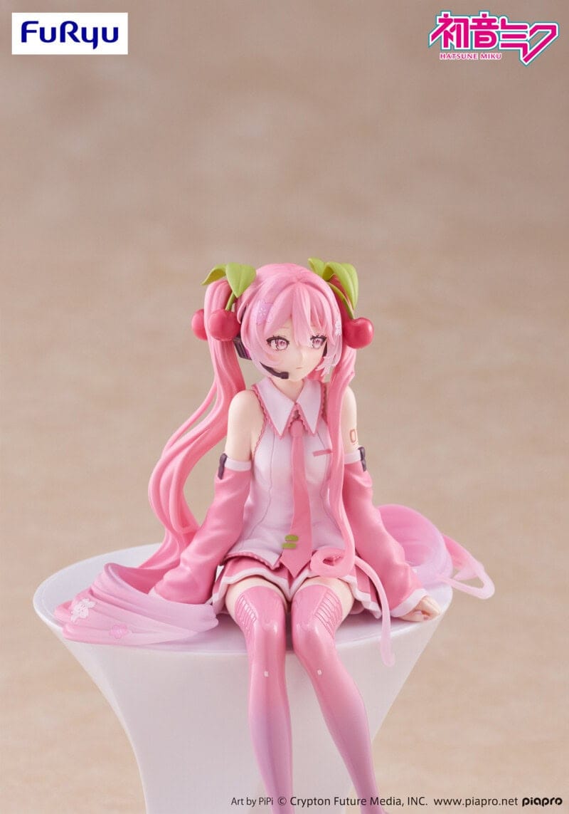 Clever Idiots Hatsune Miku Sakura Miku 2026 Noodle Stopper Figure Kawaii Gifts 4571623511601