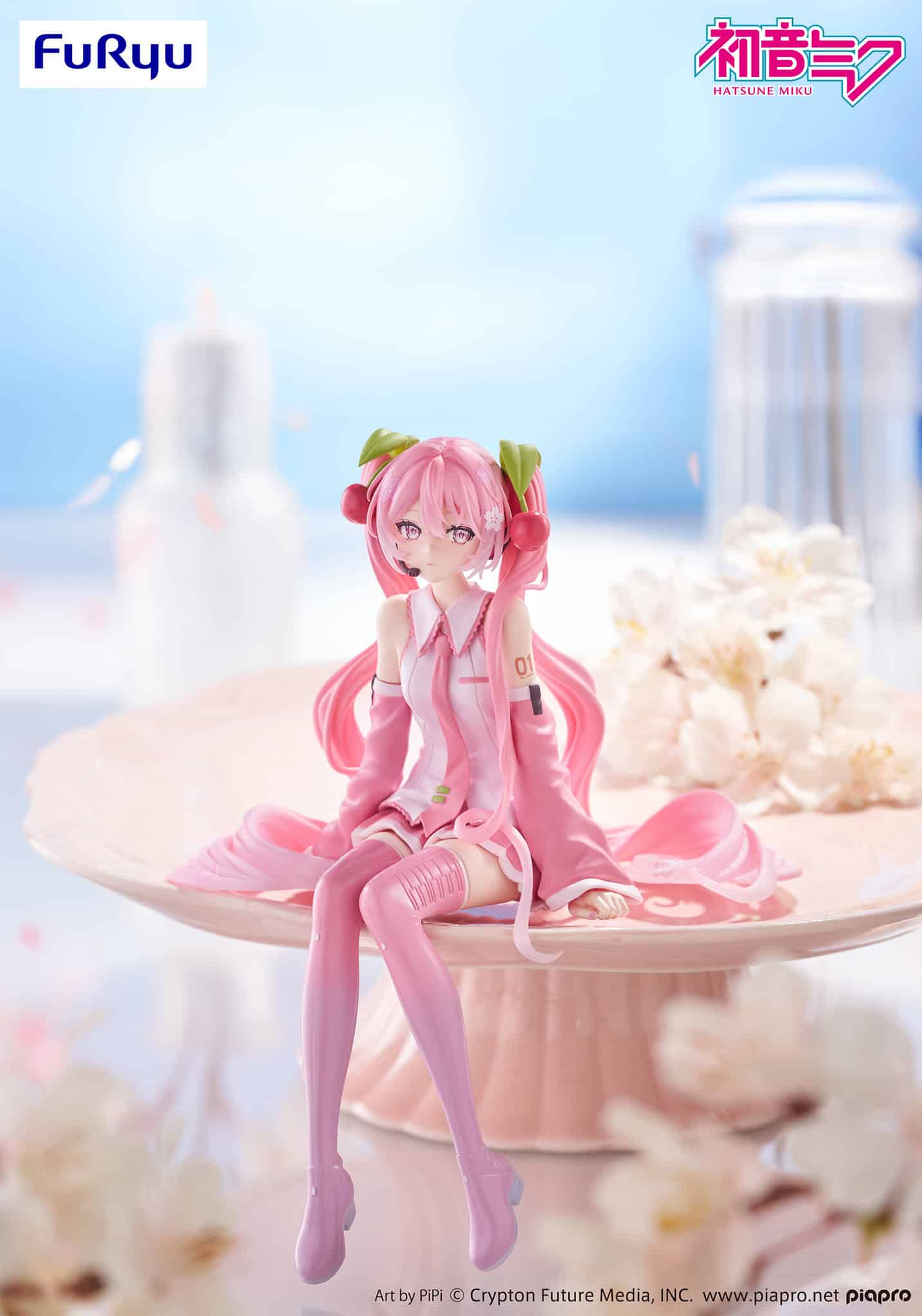 Clever Idiots Hatsune Miku Sakura Miku 2026 Noodle Stopper Figure Kawaii Gifts 4571623511601