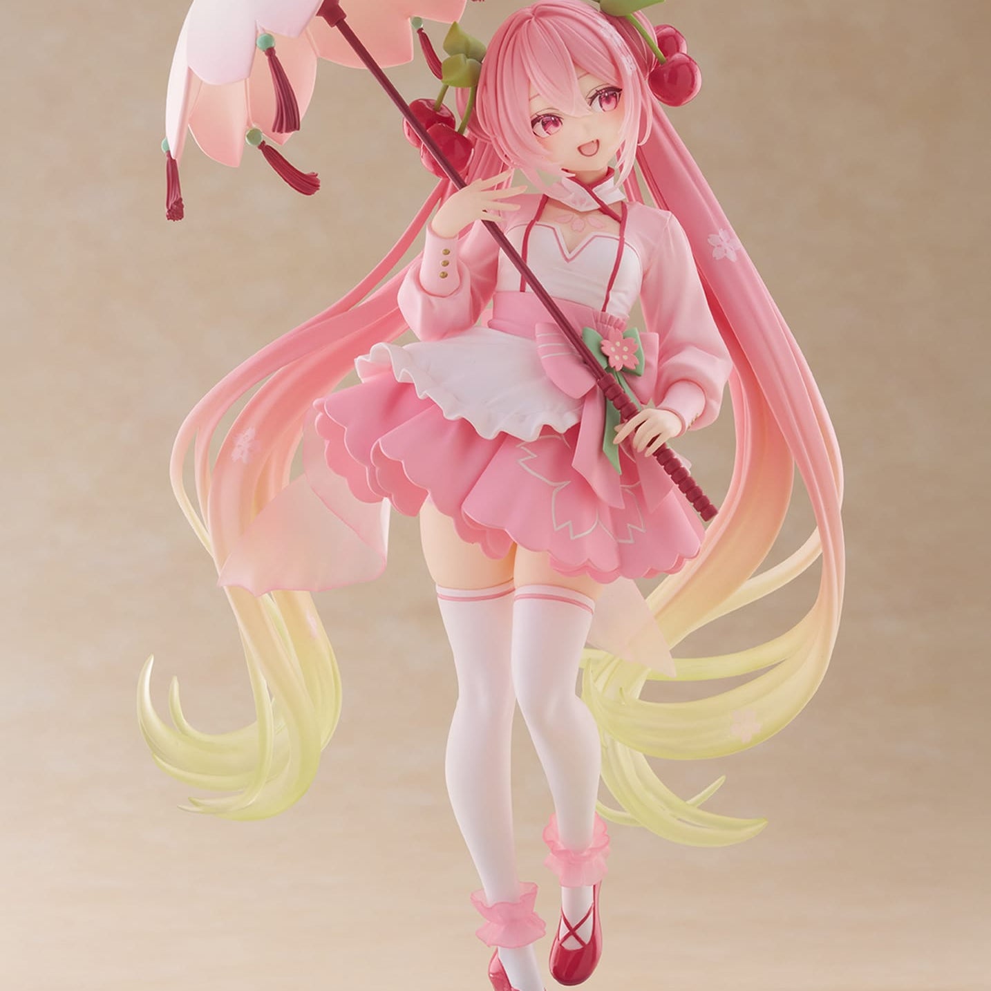 Clever Idiots Sakura Miku Sakura Dress Ver. AMP+ Figure Kawaii Gifts 840342404575