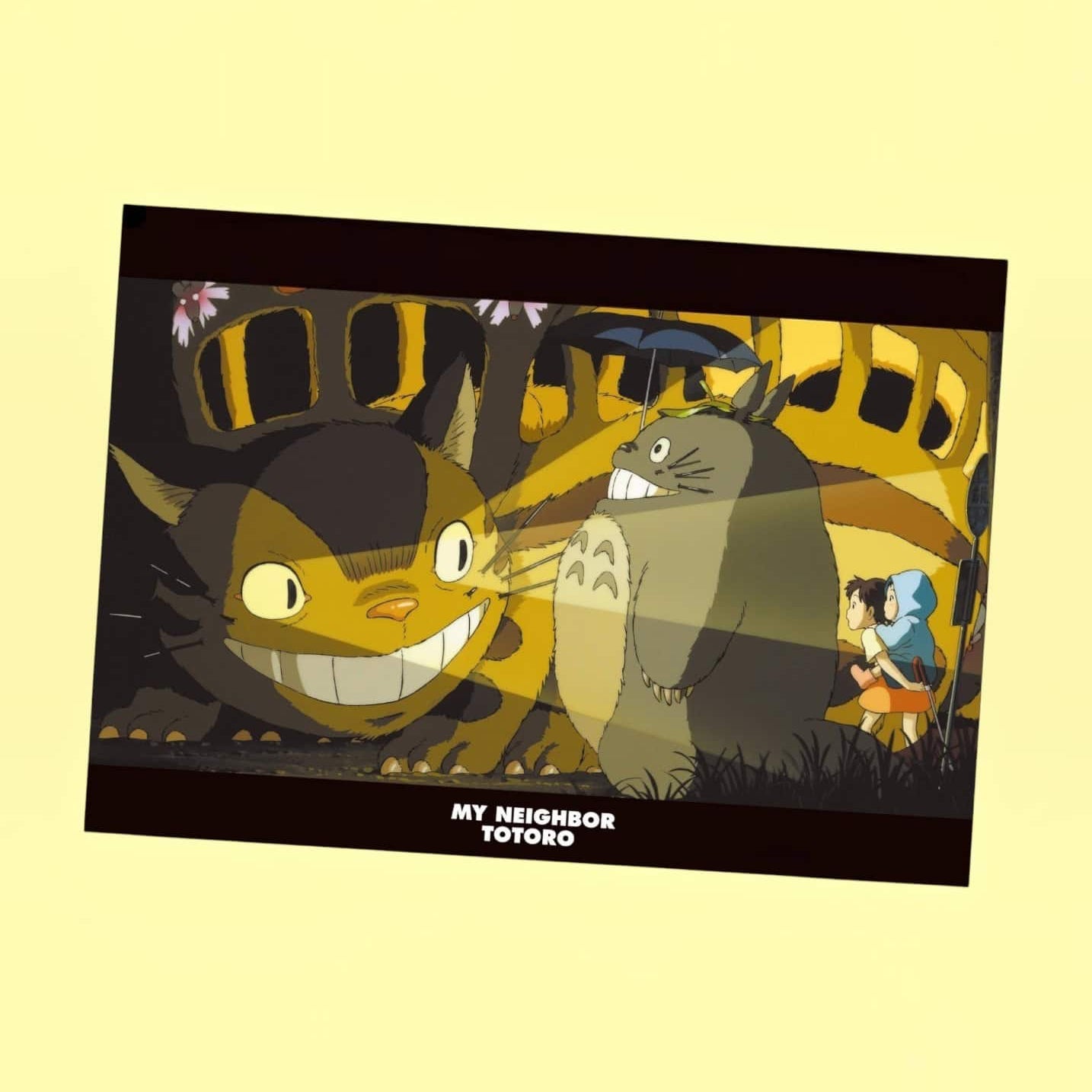 Clever Idiots My Neighbor Totoro A4 Plastic File Folders Cat Bus Arrives Kawaii Gifts 4549743646909