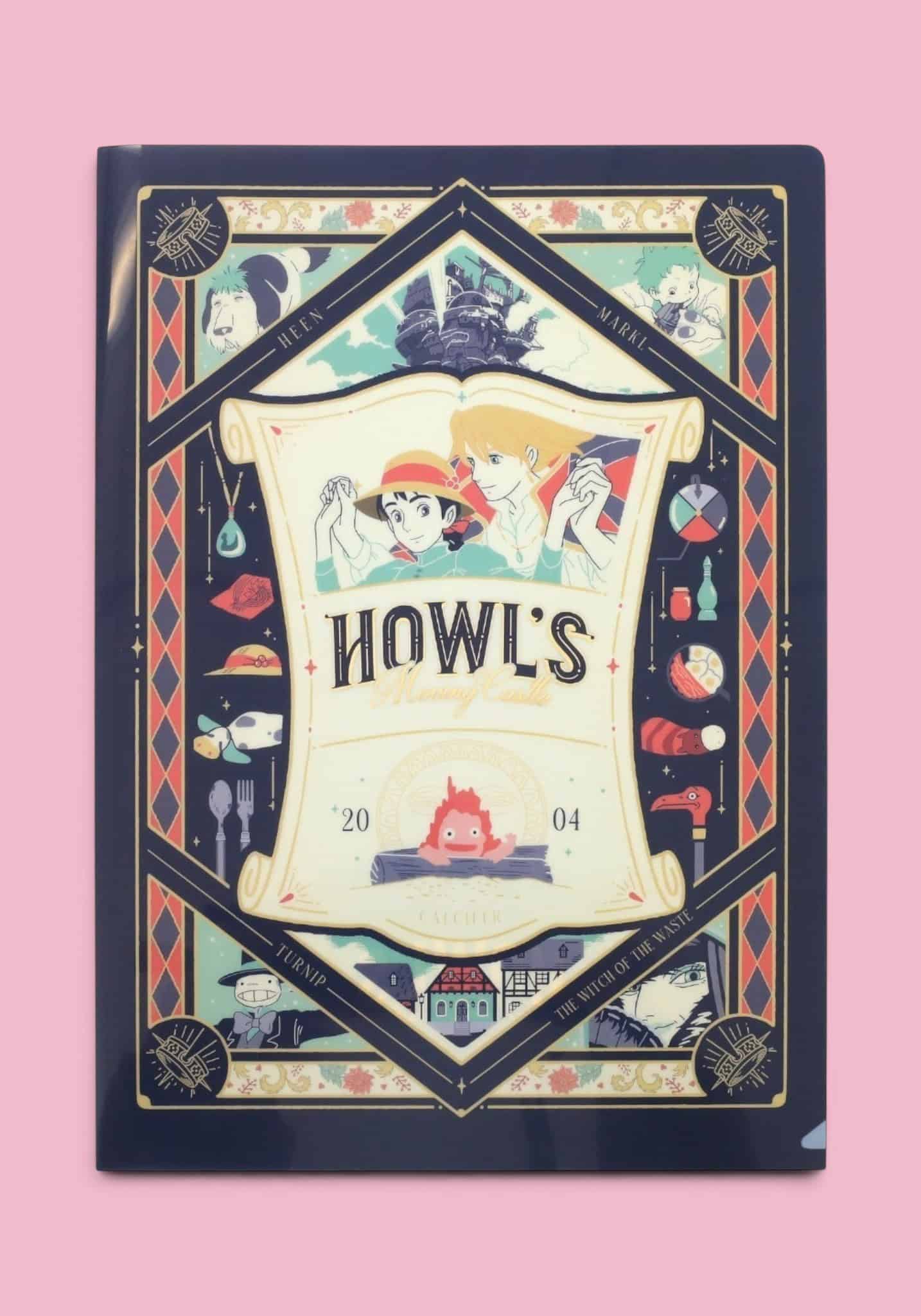 Clever Idiots Retro Studio Ghibli A4 Plastic File Folders (7 Films to Choose From) Howl's Moving Castle Kawaii Gifts 4549743692876