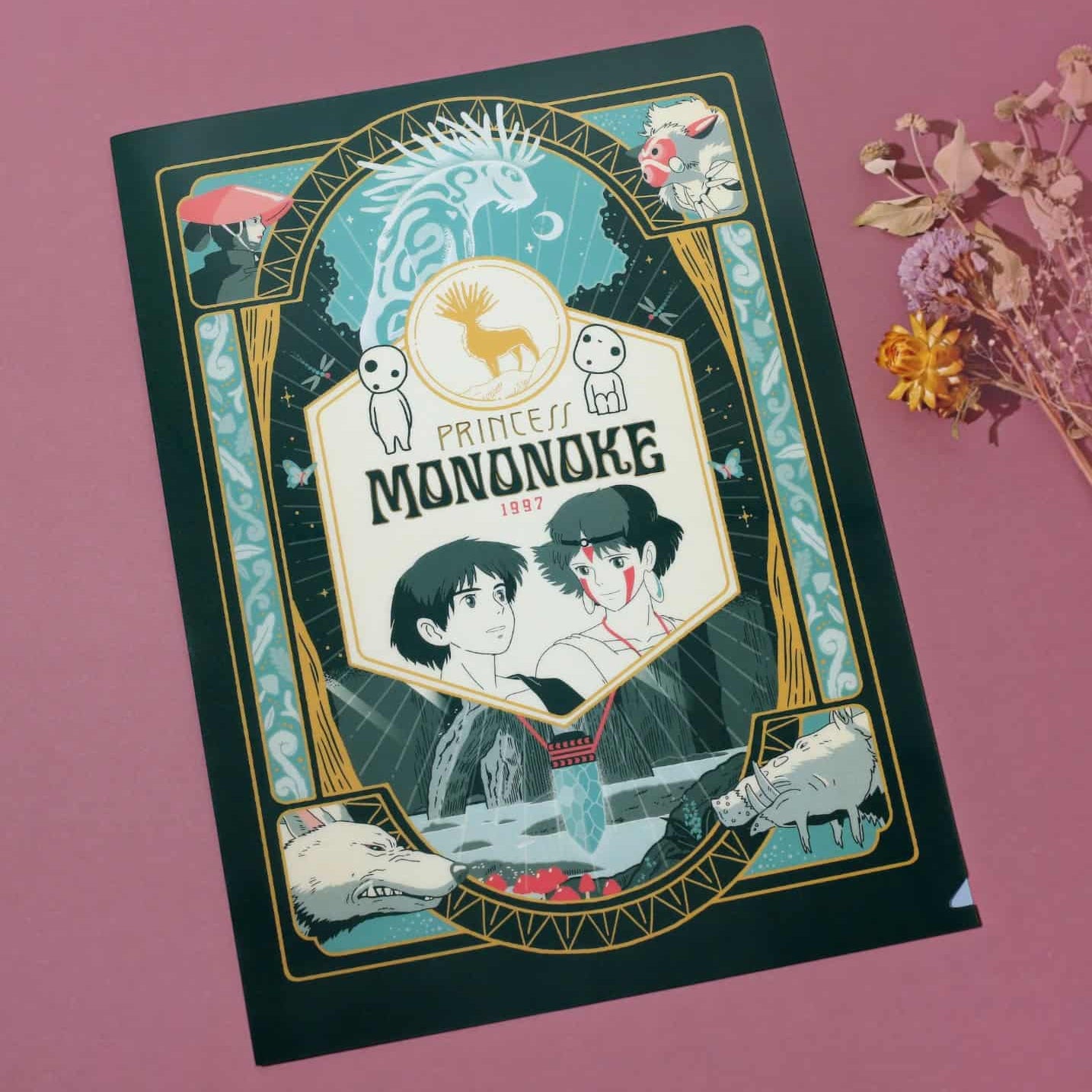 Clever Idiots Retro Studio Ghibli A4 Plastic File Folders (7 Films to Choose From) Princess Mononoke Kawaii Gifts 4549743692890