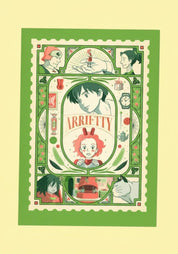 Clever Idiots Retro Studio Ghibli A4 Plastic File Folders (7 Films to Choose From) The Secret World of Arrietty Kawaii Gifts 4549743813790