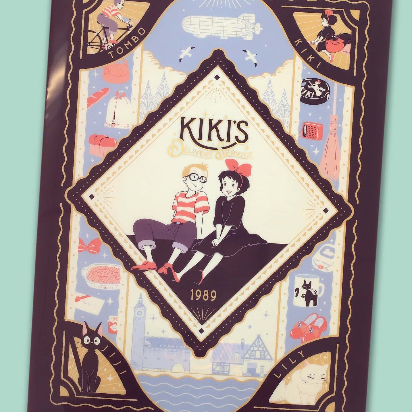 Clever Idiots Retro Studio Ghibli A4 Plastic File Folders: Totoro, Spirited Away & Kiki's Delivery Service Kiki's Delivery Service Kawaii Gifts 4549743692869