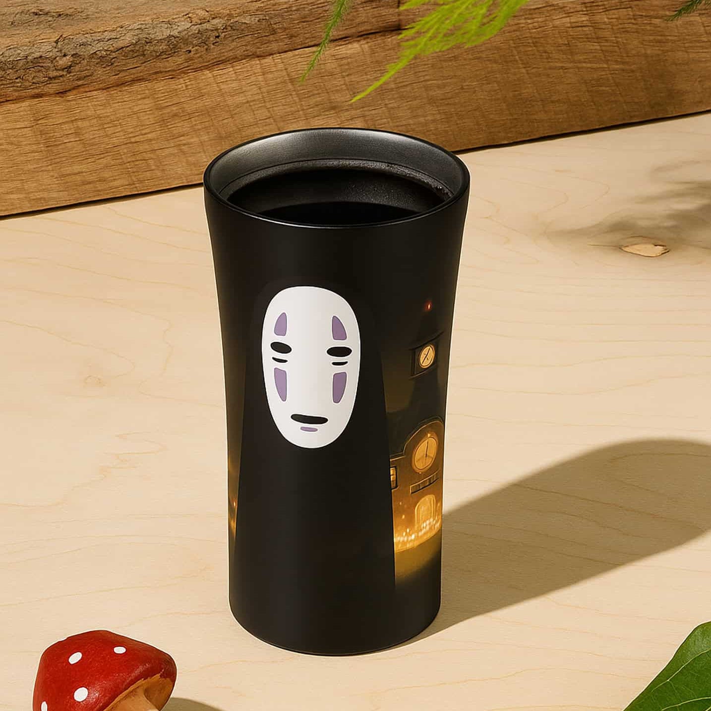 Clever Idiots Studio Ghibli 10-oz Stainless Steel Tumblers No Face Kawaii Gifts 4973307490835