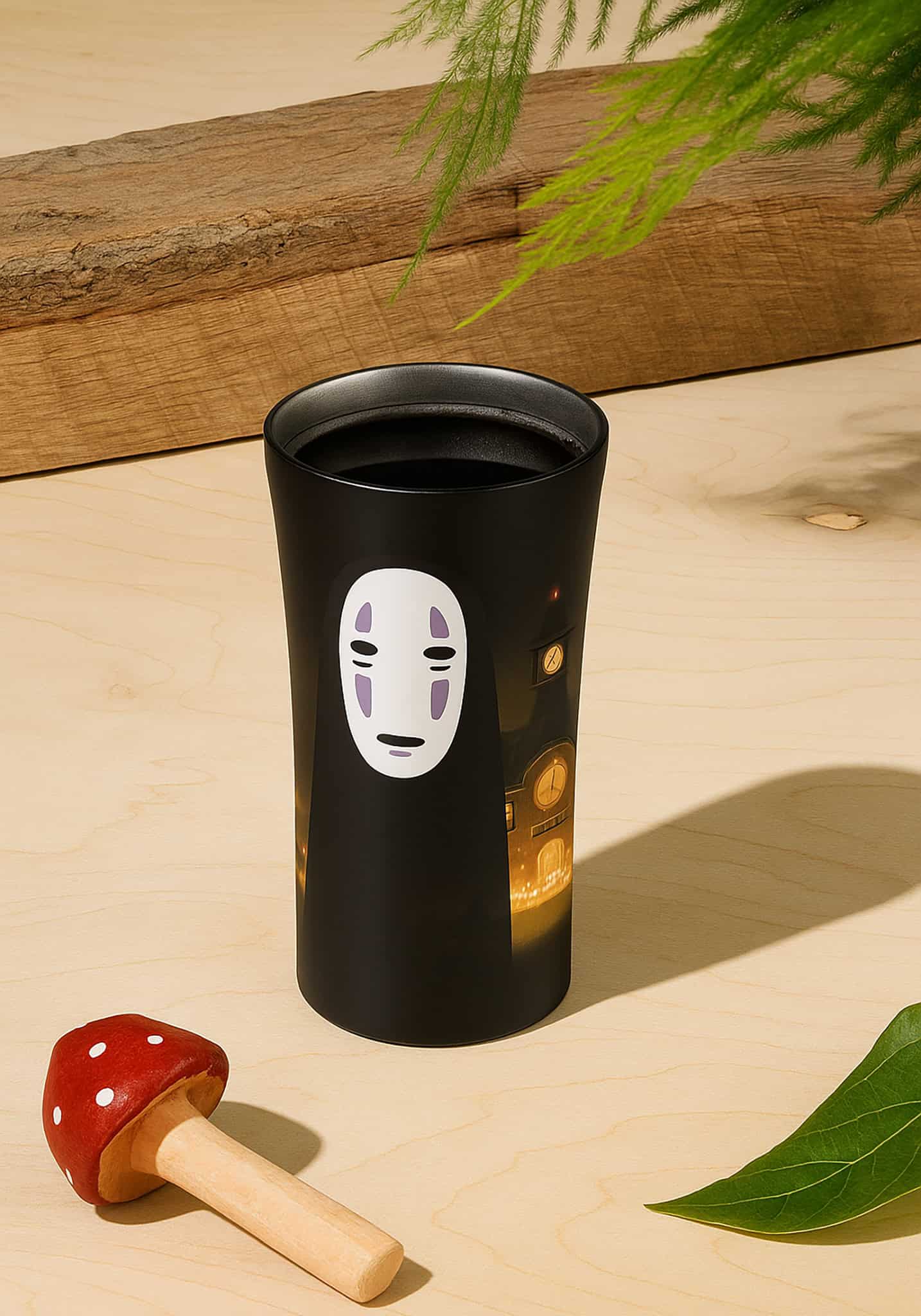 Clever Idiots Studio Ghibli 10-oz Stainless Steel Tumblers No Face Kawaii Gifts 4973307490835