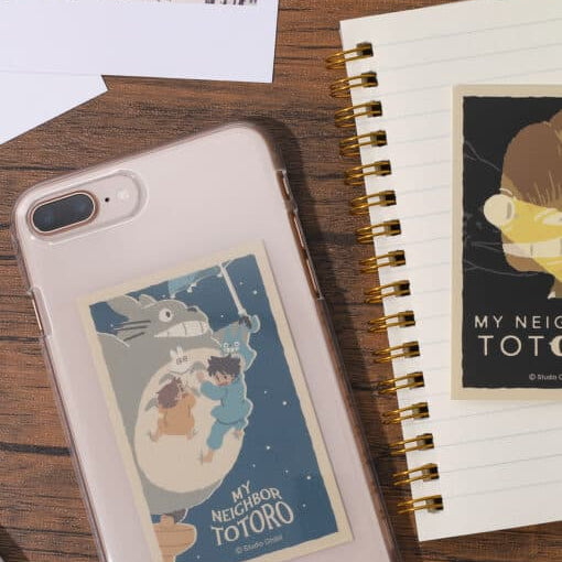 Clever Idiots Studio Ghibli Big Retro Stickers 2-Piece Sets: Totoro, Spirited Away, Kiki's Delivery Service My Neighbor Totoro Kawaii Gifts 4549743784618