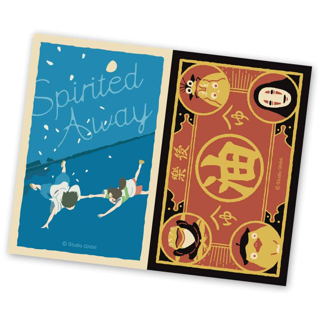 Clever Idiots Studio Ghibli Big Retro Stickers 2-Piece Sets: Totoro, Spirited Away, Kiki's Delivery Service Spirited Away Kawaii Gifts 4549743784649