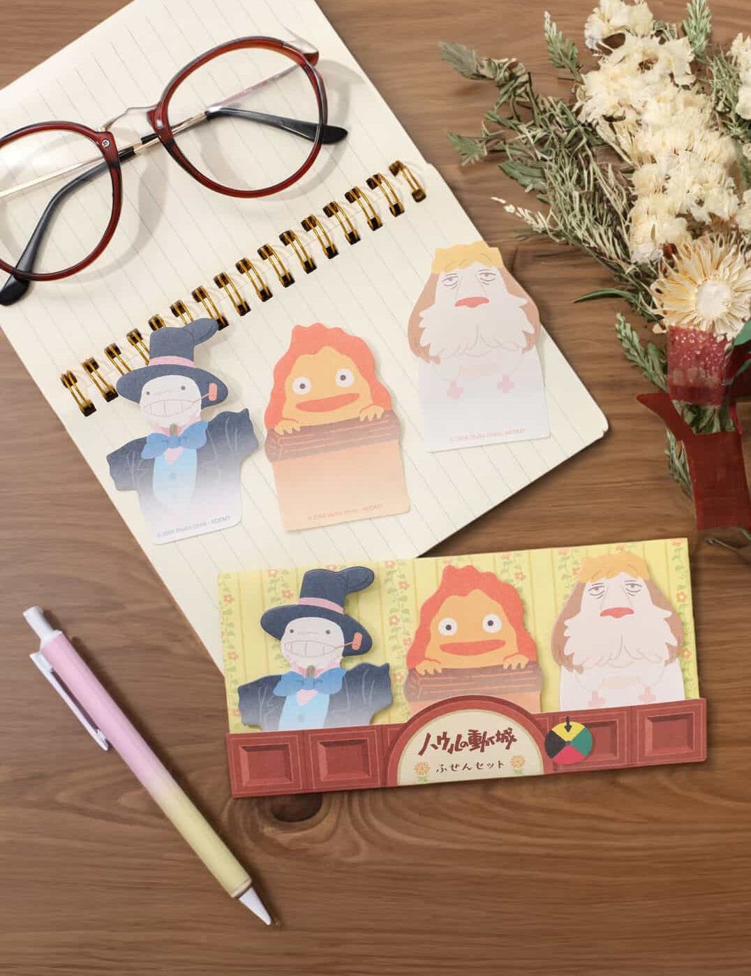 Clever Idiots Copy of Studio Ghibli Classics Sticky Notes Sets Howl's Moving Castle Kawaii Gifts 4549743942247