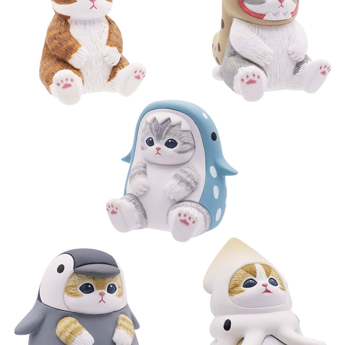 Clever Idiots Aquarium Mofusand Sitting Kitty 2.5" Figures Surprise Box Kawaii Gifts 4595555628299