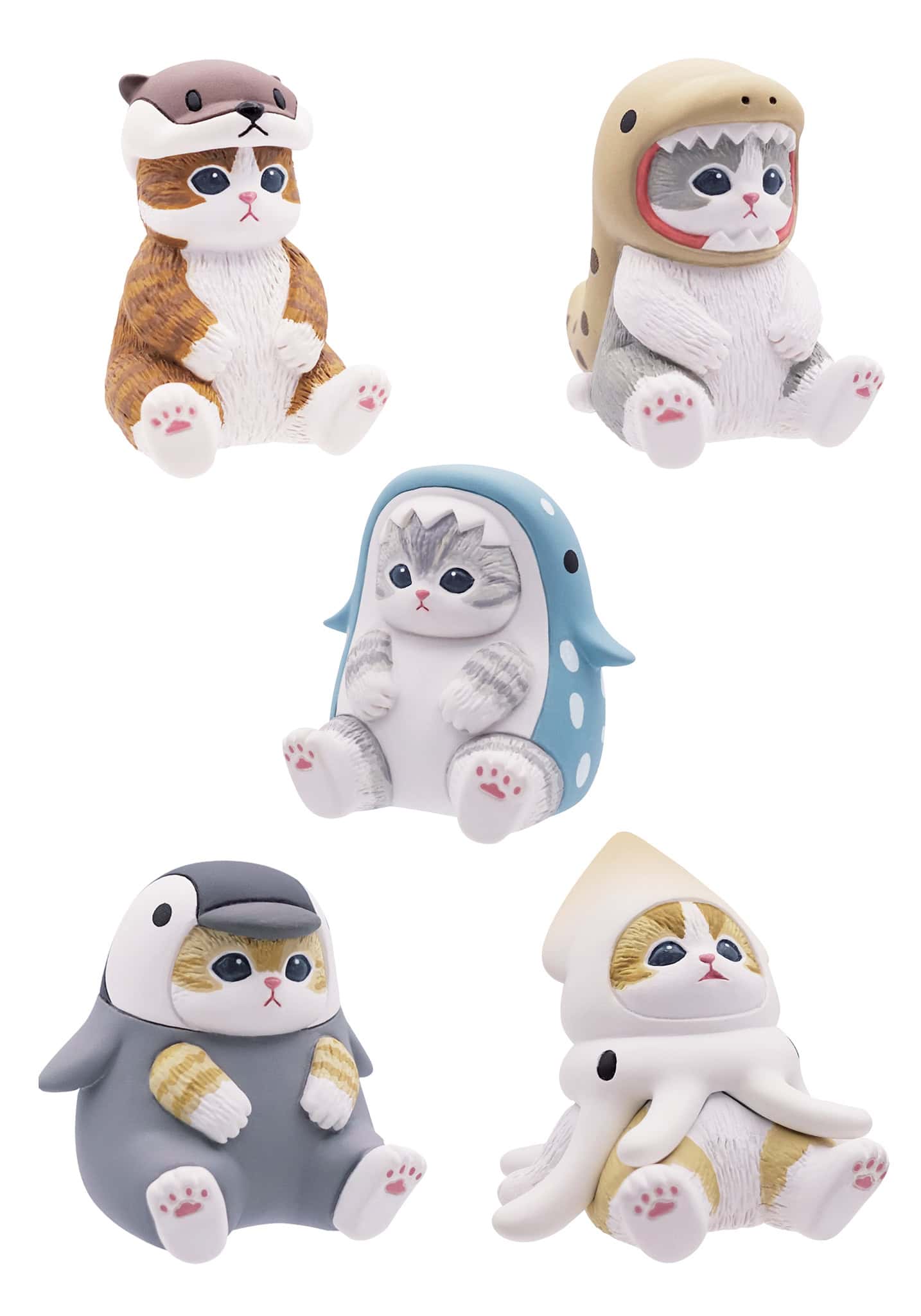 Clever Idiots Aquarium Mofusand Sitting Kitty 2.5" Figures Surprise Box Kawaii Gifts 4595555628299