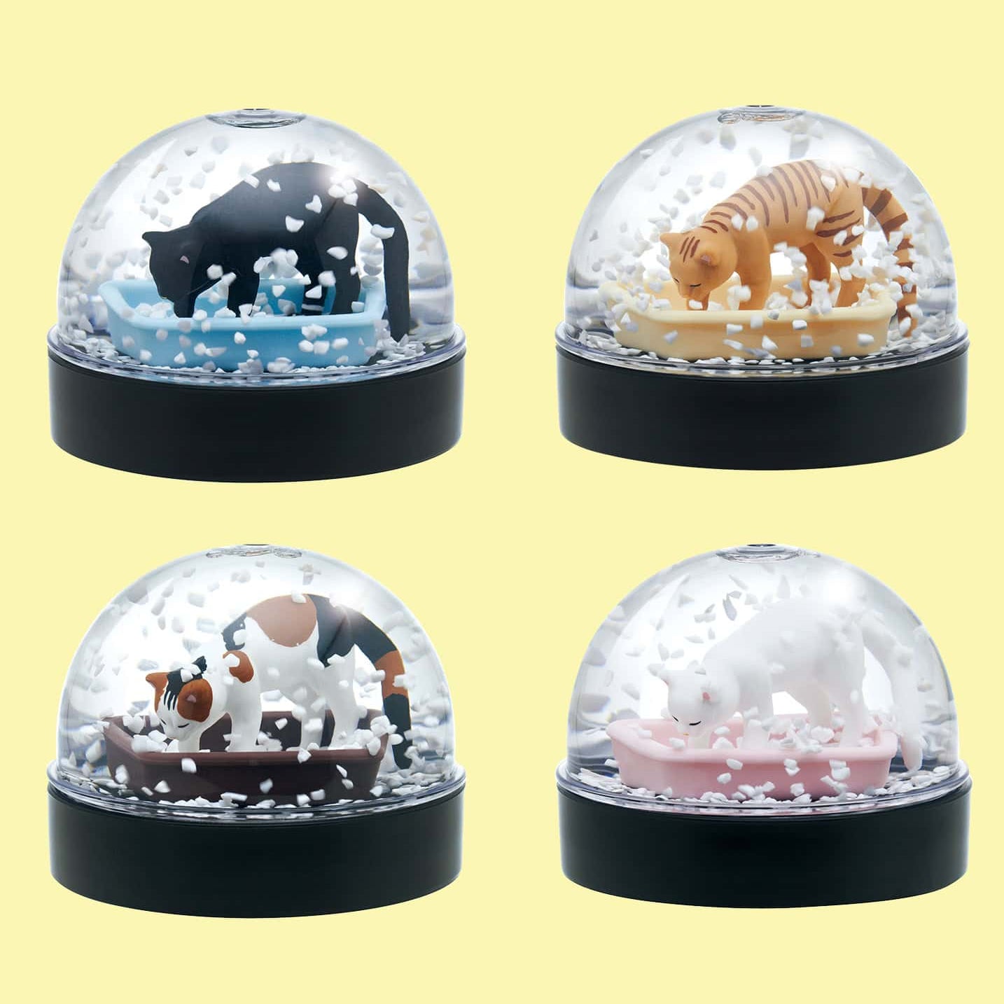 Clever Idiots Cat Litter Box Surprise Snow Globe Kitan Club Blind Box Kawaii Gifts 4571670331702