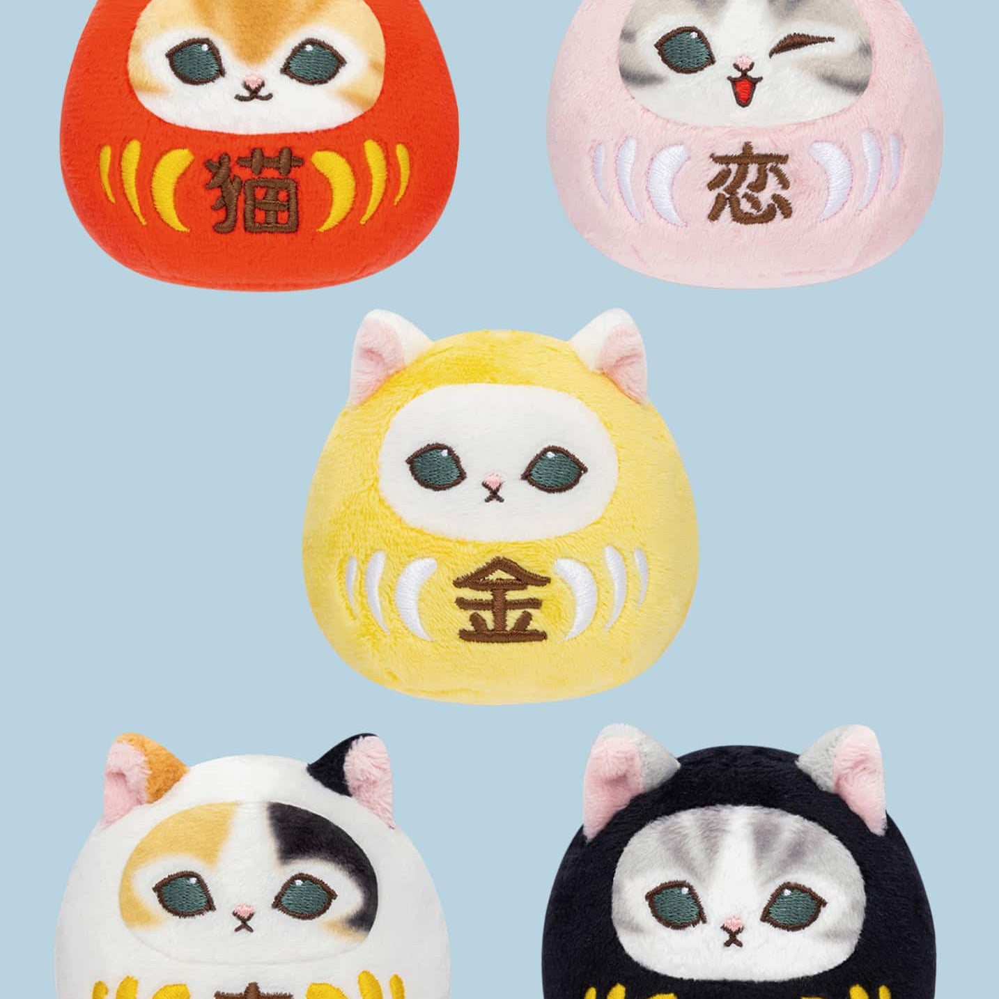 Clever Idiots Mofusand Daruma Meow Mini Plush Blind Box Kawaii Gifts 4595555628961