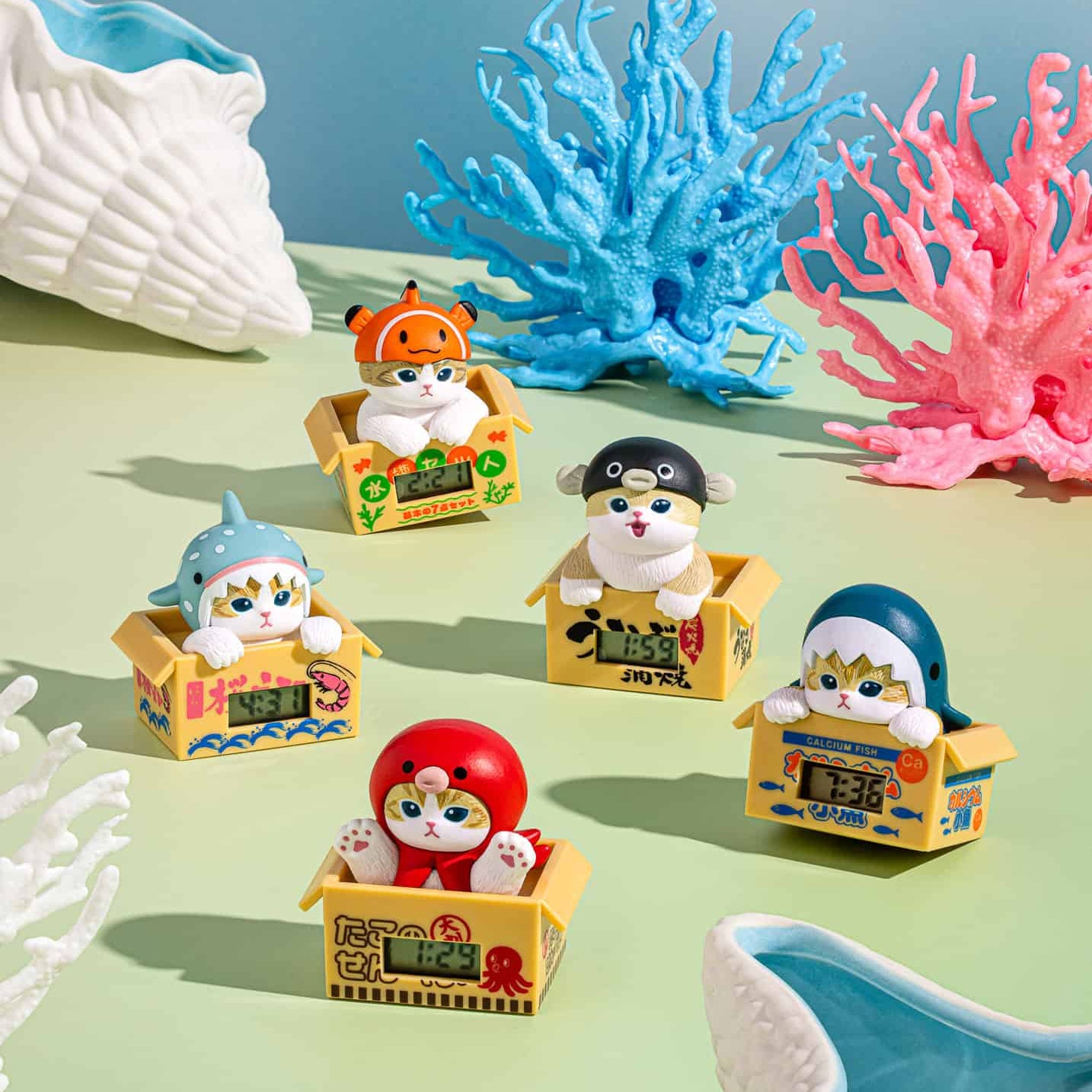 Clever Idiots Mofusand Marine Life Meow Watch Clock Surprise Box Kawaii Gifts 4571670331788