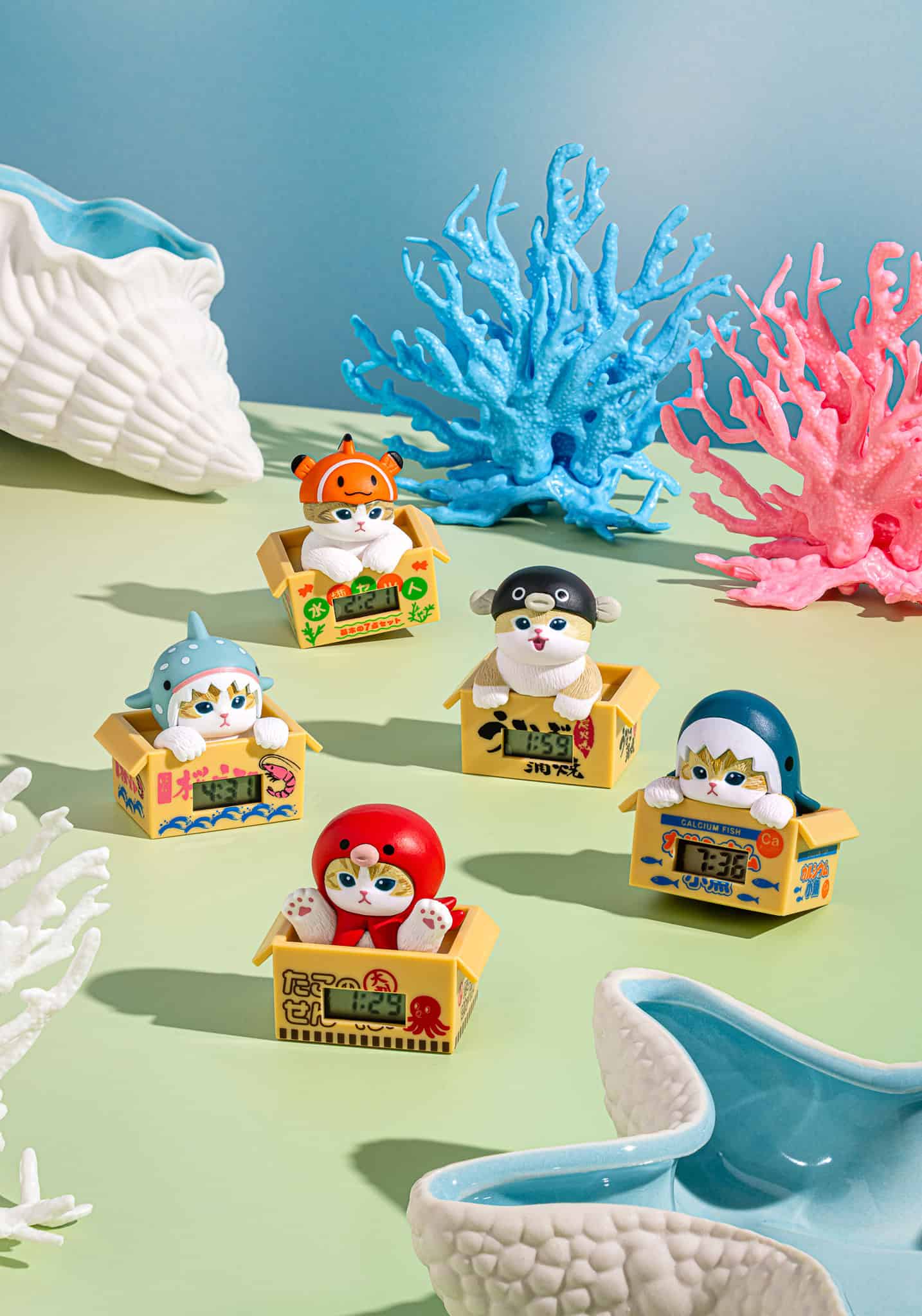 Clever Idiots Mofusand Marine Life Meow Watch Clock Surprise Box Kawaii Gifts 4571670331788