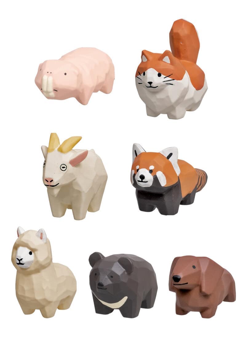 Clever Idiots Seiji Kawasaki Wood Carved Animals vol.2 Surprise Figure Blind Box Kawaii Gifts 4589795386897