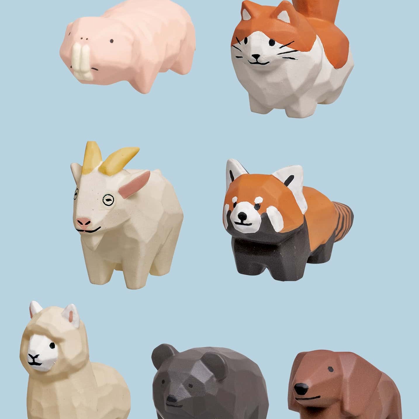 Clever Idiots Seiji Kawasaki Wood Carved Animals vol.2 Surprise Figure Blind Box Kawaii Gifts 4589795386897