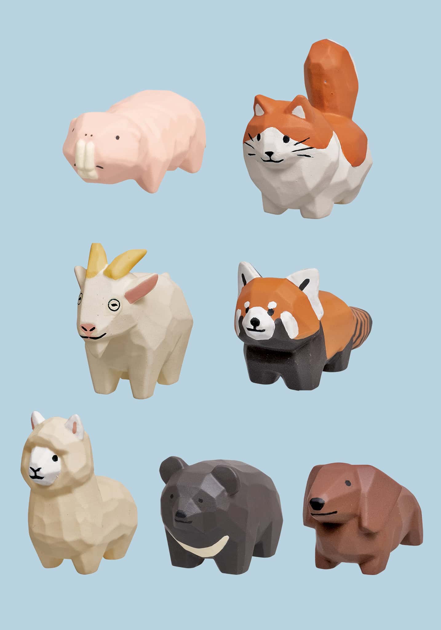 Clever Idiots Seiji Kawasaki Wood Carved Animals vol.2 Surprise Figure Blind Box Kawaii Gifts 4589795386897