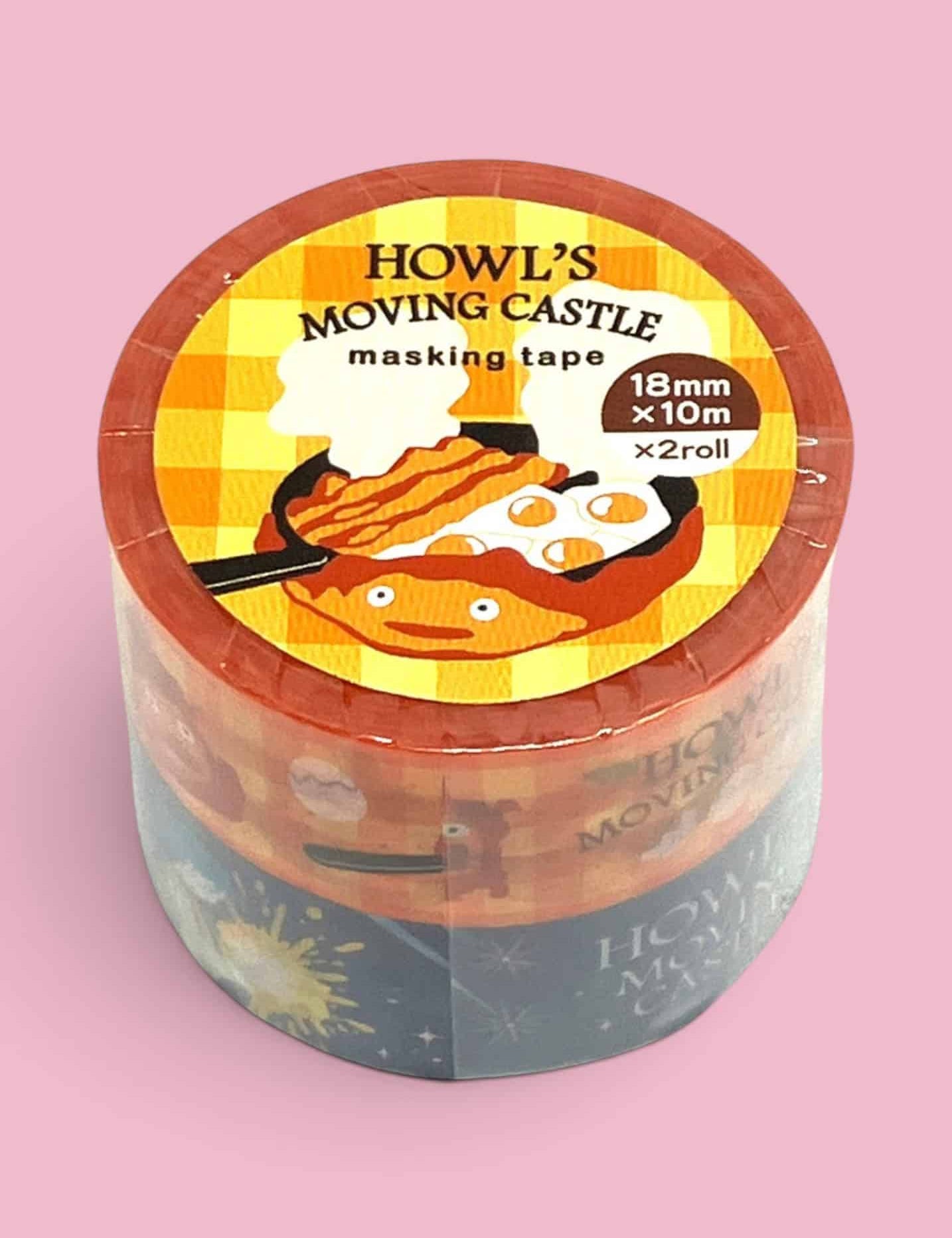 Clever Idiots Studio Ghibli Classics Washi Masking Tapes 2-Piece Sets Calcifer Howl's Moving Castle Kawaii Gifts 4961524814442