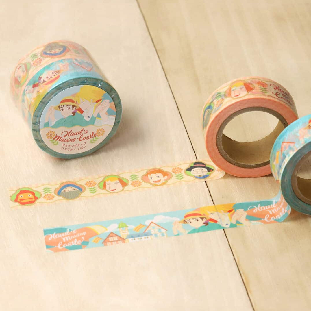 Clever Idiots Studio Ghibli Classics Washi Masking Tapes 2-Piece Sets Howl's Moving Castle Kawaii Gifts 4549743384917