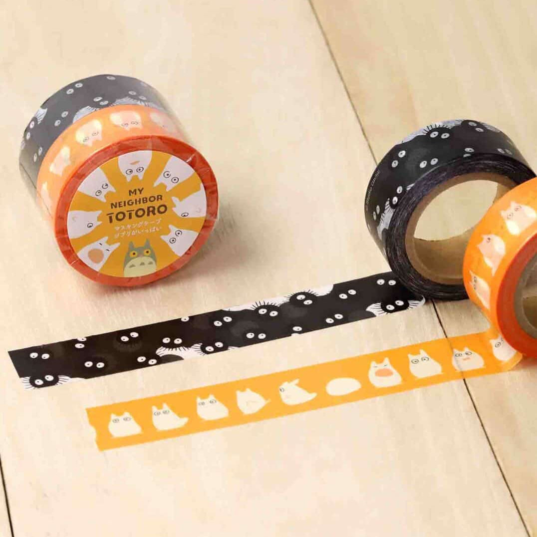 Clever Idiots Studio Ghibli Classics Washi Masking Tapes 2-Piece Sets My Neighbor Totoro Kawaii Gifts 4549743384856