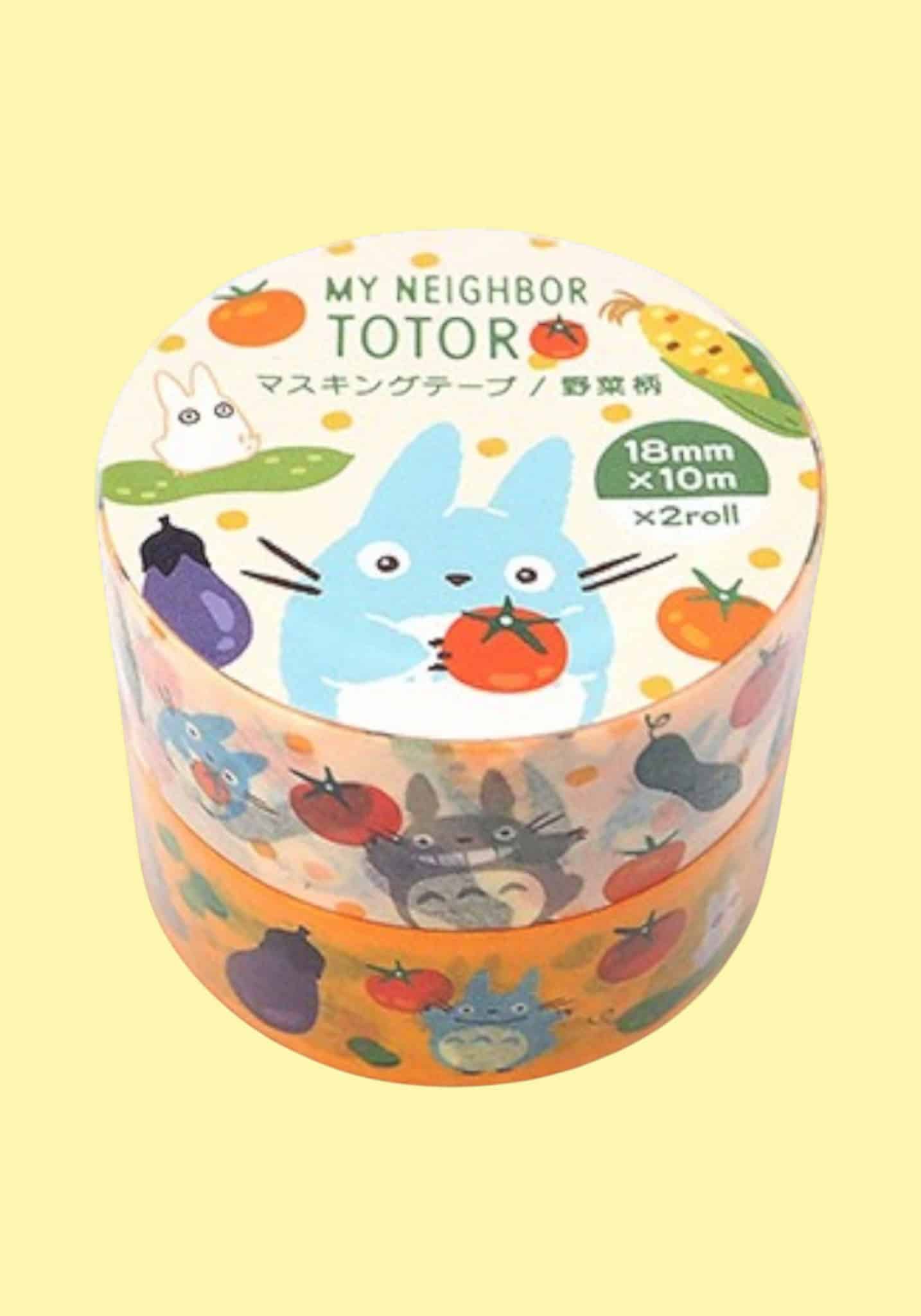 Clever Idiots Studio Ghibli Classics Washi Masking Tapes 2-Piece Sets Vegetables My Neighbor Totoro Kawaii Gifts 4961524985210