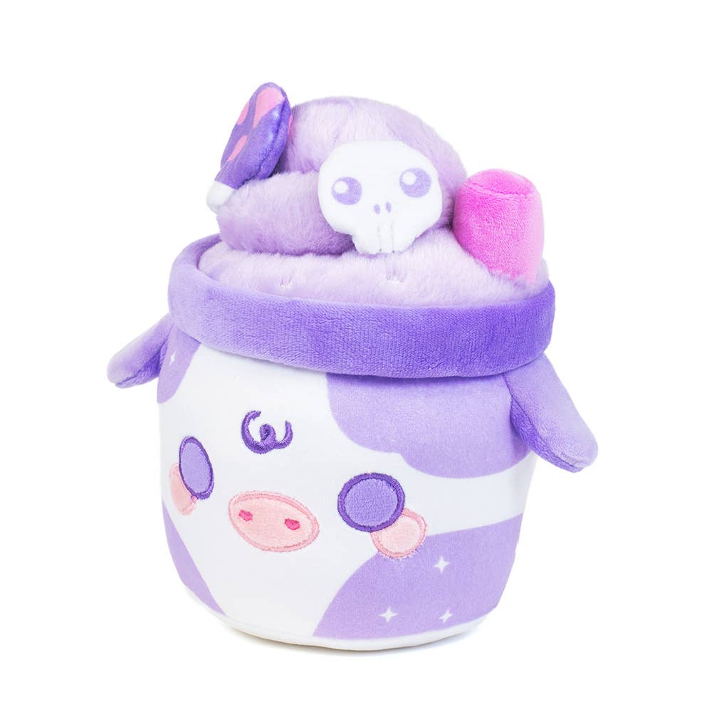 Cuddle Barn, Inc. Lil Series - Scented 6" Mooshake Plushies: Cotton Candy, Strawberry, Witchy Brew, Mint Chocolate Witchy Brew Kawaii Gifts