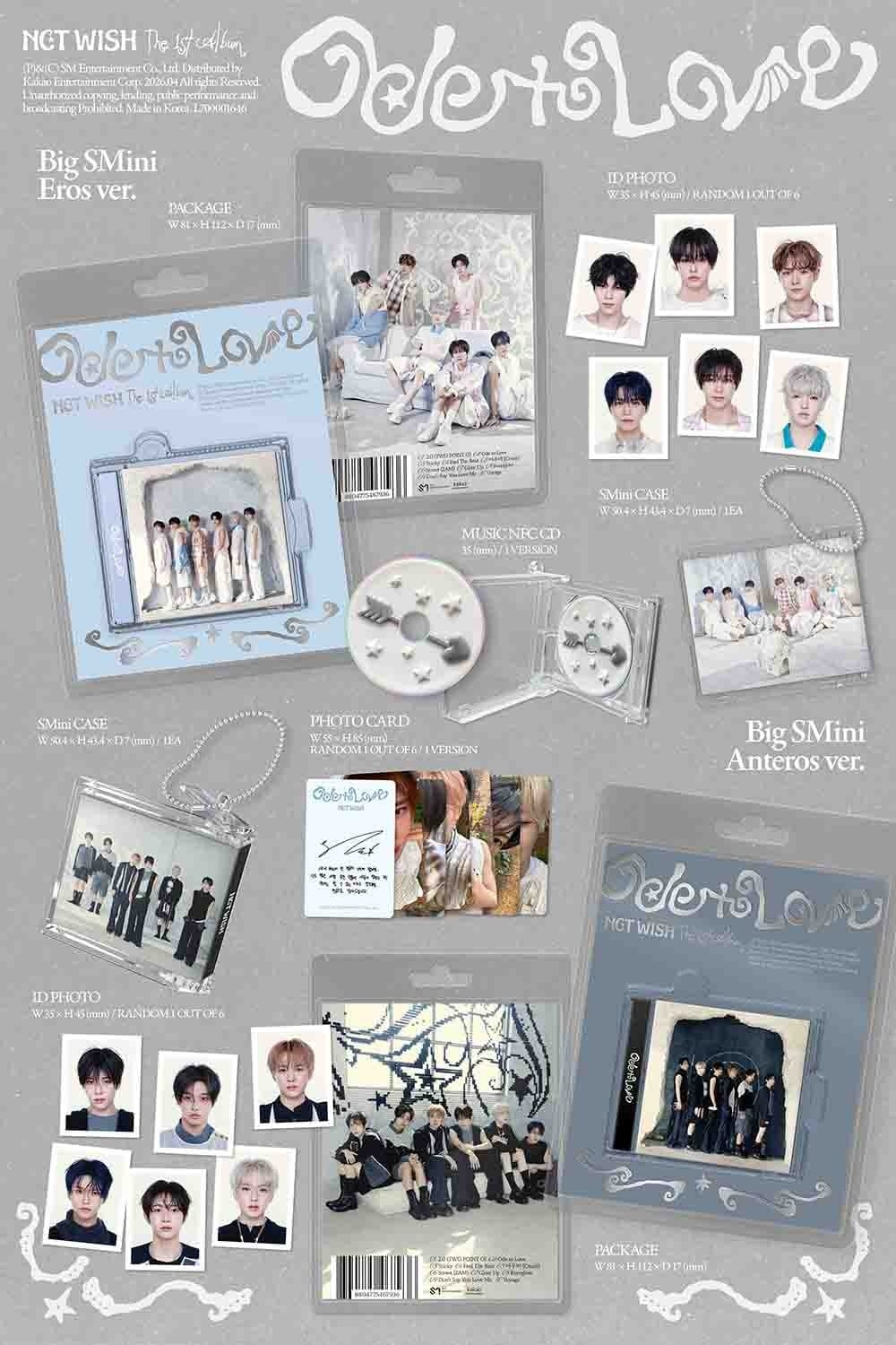 Korea Pop Store NCT WISH - 1st Full Album [Ode to Love] (Big SMini Ver.) Kawaii Gifts